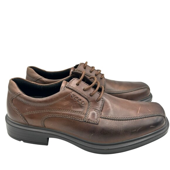 ECCO Men Brown Leather Derby Square Toe Lace Up Dress Shoes Comfort Size 40 US 6 main image 9
